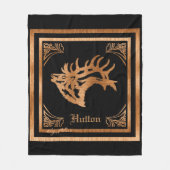 Classy Majestic Bull Elk Fleecedecke (Vorderseite)