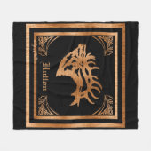 Classy Majestic Bull Elk Fleecedecke (Vorderseite (Horizontal))