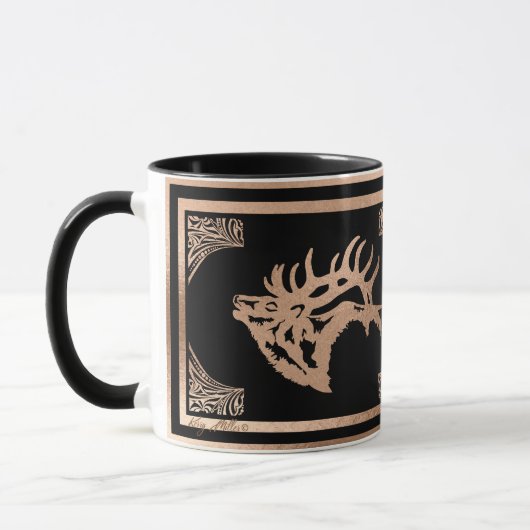 Classy Majestic Bull Elk Tasse (Links)