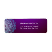 Classy Mandala Return Address Label (Vorne)