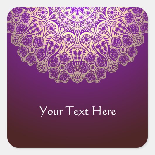 Classy Mandala Sticker (Vorderseite)