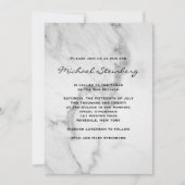 Classy Marble Bar Mitzvah Einladung (Vorderseite)