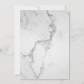 Classy Marble Rentirement Party Einladung (Rückseite)