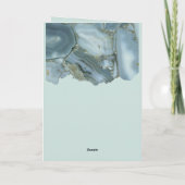Classy Marble Wedding Vielen Dank Dankeskarte (Rückseite)