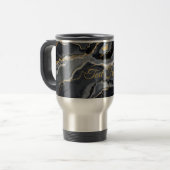 Classy Marbled Personalisiert Travel Mug Reisebecher (Vorderseite Links)