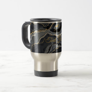 Classy Marbled Personalisiert Travel Mug Reisebecher