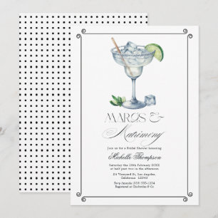 Classy Margs & Matrimony Margarita Brautparty Einladung