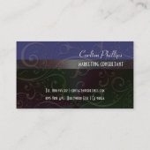 Classy Marketing Consultant DJ Farbe Visitenkarte (Rückseite)