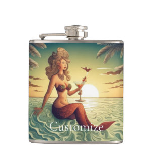 Classy Martini Mermaid Thunder_Cove Flachmann