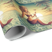 Classy Martini Mermaid Thunder_Cove Geschenkpapier (Rolleneckpunkt)