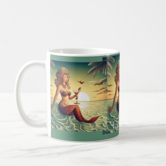 Classy Martini Mermaid Thunder_Cove Kaffeetasse (Links)