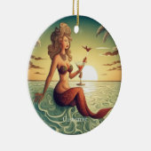 Classy Martini Mermaid Thunder_Cove Keramik Ornament (Rechts)