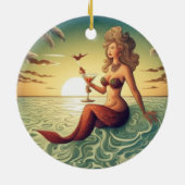 Classy Martini Mermaid Thunder_Cove Keramik Ornament (Hinten)