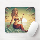 Classy Martini Mermaid Thunder_Cove Mousepad (Mit Mouse)