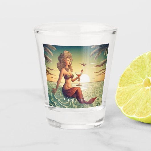Classy Martini Mermaid Thunder_Cove Schnapsglas (Vorderseite)