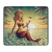 Classy Martini Mermaid Thunder_Cove Schneidebrett (Vorderseite)