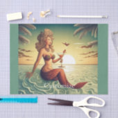 Classy Martini Mermaid Thunder_Cove Seidenpapier (Handwerk)