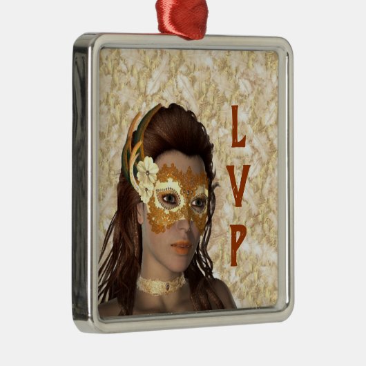 Classy Masked Lady Ornament (Rechts)