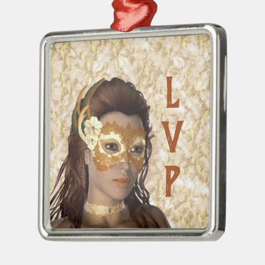 Classy Masked Lady Ornament (Links)