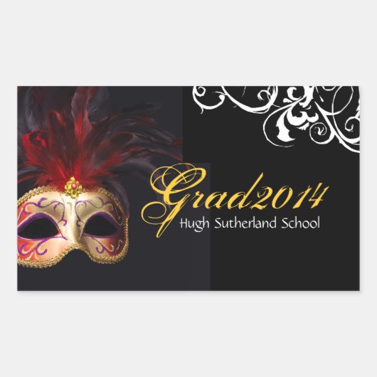 Classy Masquerade Sticker (Vorderseite)