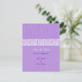 Classy Mauve Save the Date (Stehend Vorderseite)