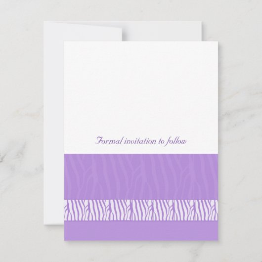 Classy Mauve Save the Date (Rückseite)