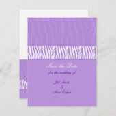 Classy Mauve Save the Date (Vorne/Hinten)