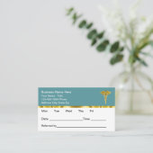 Classy Medical Office Appointment Cards Design Terminkarte (Stehend Vorderseite)