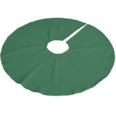 Classy Medium Dark Green - Polyester Tree Skirt Weihnachtsbaumdecke (Schrägansicht)