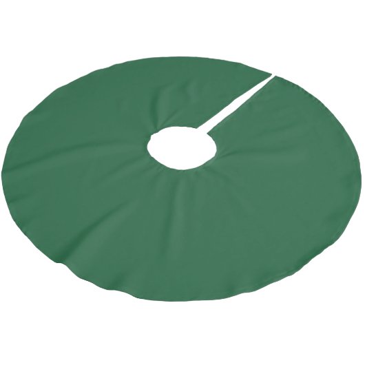 Classy Medium Dark Green - Polyester Tree Skirt Weihnachtsbaumdecke (Schrägansicht)