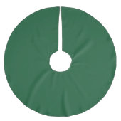 Classy Medium Dark Green - Polyester Tree Skirt Weihnachtsbaumdecke (Vorderseite)