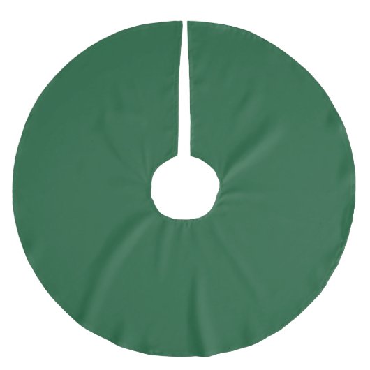 Classy Medium Dark Green - Polyester Tree Skirt Weihnachtsbaumdecke (Vorderseite)