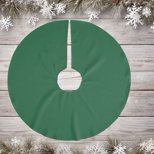 Classy Medium Dark Green - Polyester Tree Skirt Weihnachtsbaumdecke