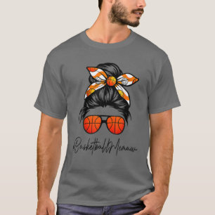 Classy Memaw Life Messy Hair Bun Basketball Mutter T-Shirt