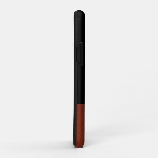 Classy Mens Monogram Leather Art Case-Mate iPhone Hülle (Hinten/Rechts)