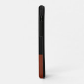 Classy Mens Monogram Leather Art Case-Mate iPhone Hülle (Hinten/Links)