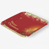 Classy Merry Christmas Paper Plate Pappteller (Gewinkelt)