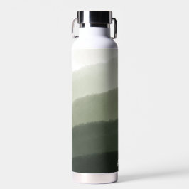 Classy Mit Monogramm Watercolor Jungle Green Ombre Trinkflasche
