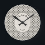 Classy Mitte Jahrhundert Vintag Art Deco Rund um d Runde Wanduhr<br><div class="desc">Personalisierte Klasse Mitte Jahrhundert Vintag Art Deco</div>