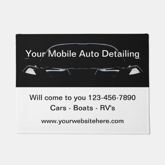 Classy Mobile Auto im Detail Fußmatte (Vorderseite)