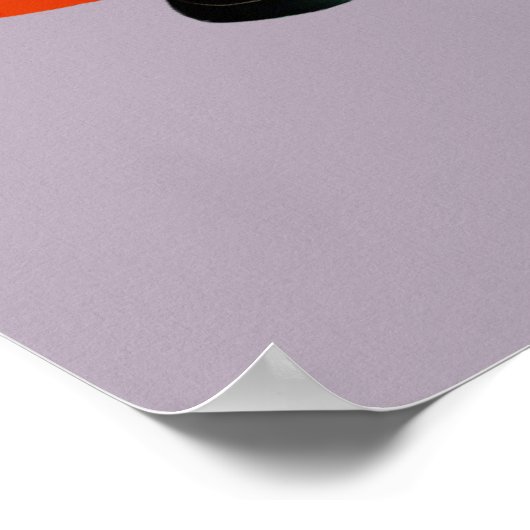 Classy Mod Fox Girl Poster (Ecke)