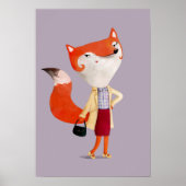 Classy Mod Fox Girl Poster (Vorne)
