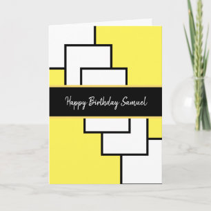 Classy Modern Abstrakt Birthday Karte