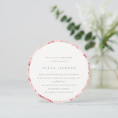 Classy Modern Blush Paisley Typografie Baby Shower Einladung (Stehend Vorderseite)