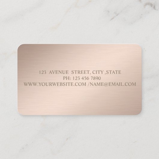 Classy Modern Dots Confetti Lotus Visitenkarte (Rückseite)