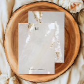 Classy Modern Gold Foil Monogram & Name Stationery Mitteilungskarte