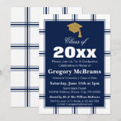 Classy Modern Graduation Party Einladung (Vorne/Hinten)