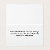 Classy Modern Mini Vielen Dank Karten (Innenseite Aufgefaltet)