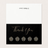 Classy Modern Mini Vielen Dank Karten (Außenseite Aufgefaltet)