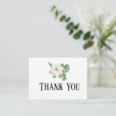 Classy modern minimalist Floral Enclosure Card Begleitkarte (Stehend Vorderseite)